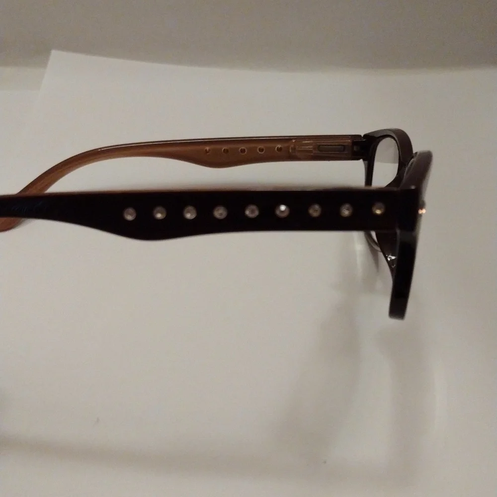 EUC Foster Grant Adorable Purple Rhinestone Detail Reader Reading Glasses!